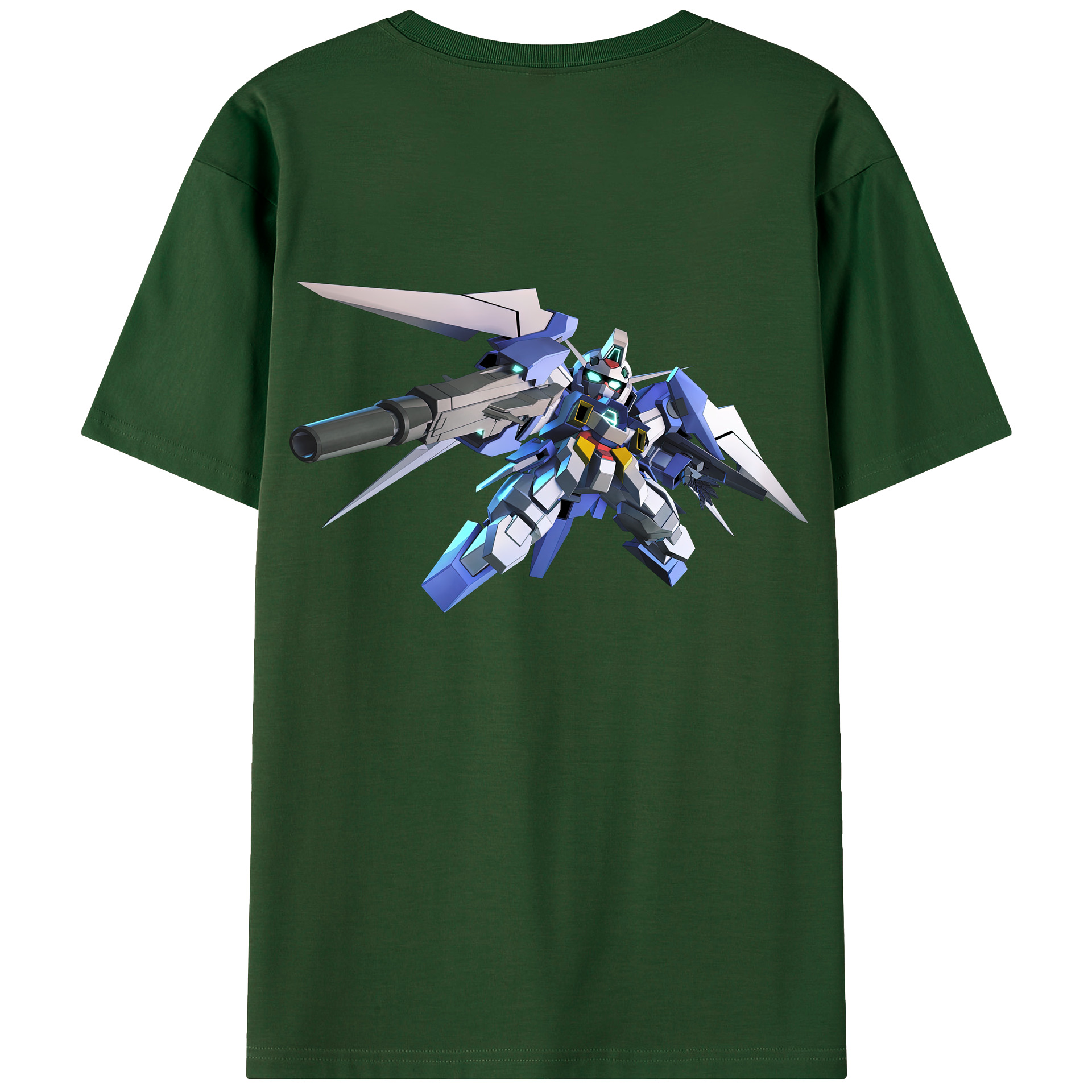 （画像用） 機動戦士ガンダム Mobile Suit Gundam 綿100％半袖Tシャツ（背面プリント）